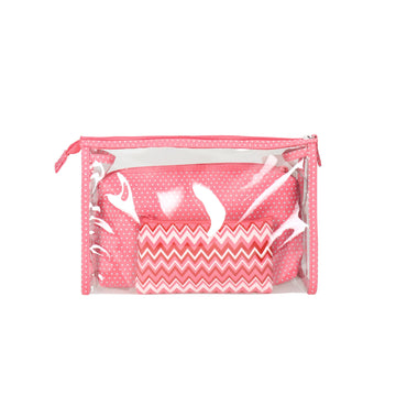 Foxy Γυναικείο Νεσεσέρ Σετ Ροζ 3pcs